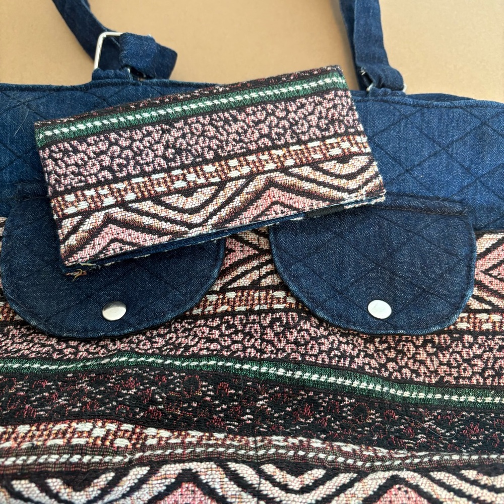 CANYON SKY Aztec Denim Crossbody Bag - Picture 10 of 15